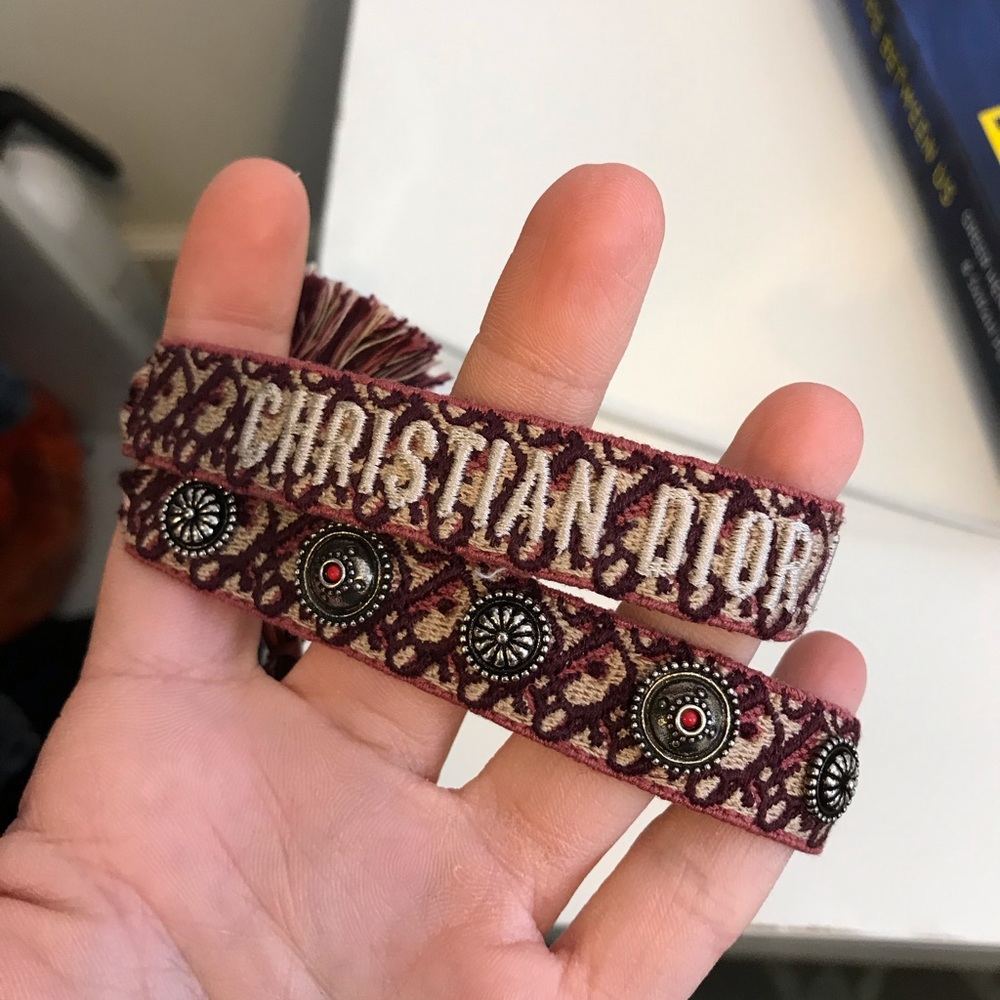 Chrisitian dior logo bracelets